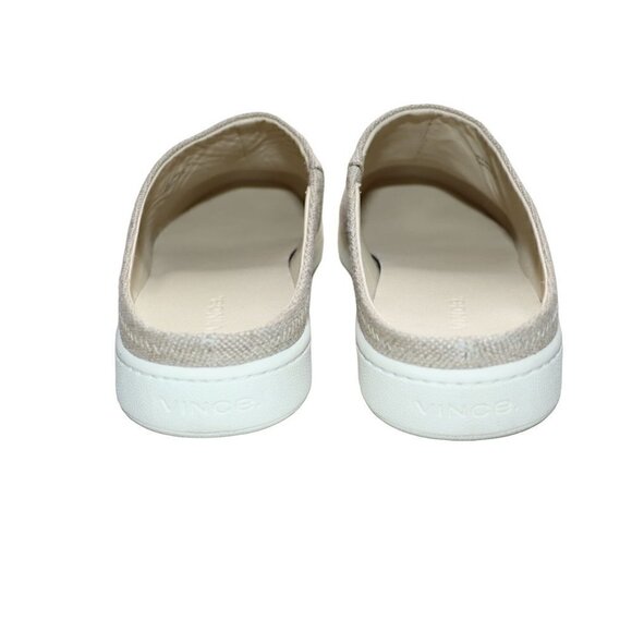 Vince Mules Canvas Vianne Natural Beige Comfort Shoes‎ Womens Size 9.5 NEW - Picture 5 of 12